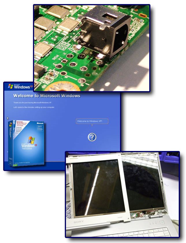 Power Jack Repair - Windows Install - LCD Screen Replacement